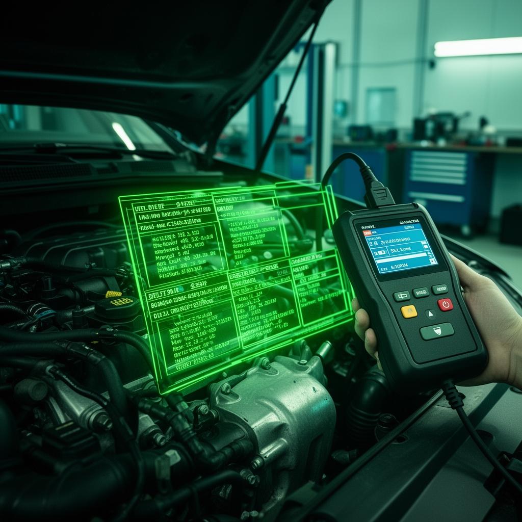 Diagnóstico de motor con escáner OBD2