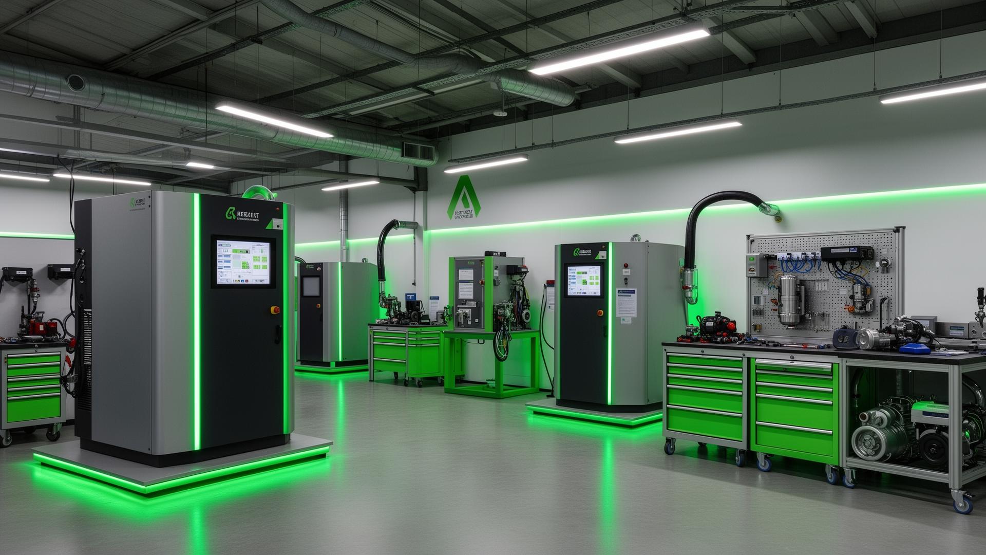 Showroom de máquinas descarbonizadoras profesionales